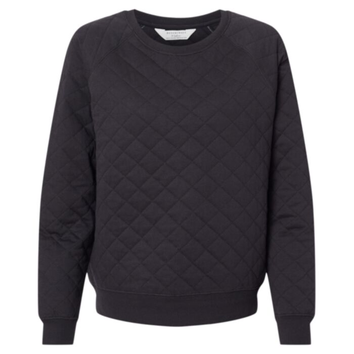 Women's Quilted Crewneck Pullover Thumbnail