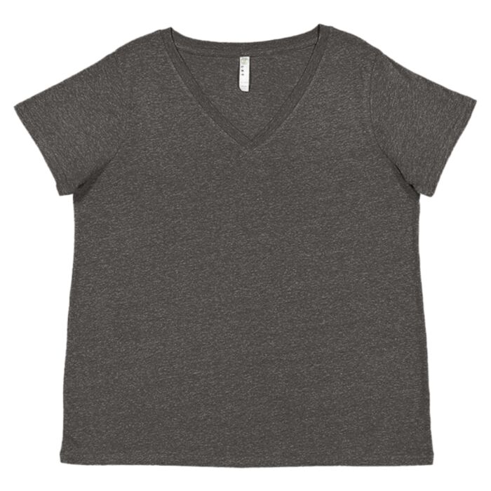 Women's Curvy Collection Fine Jersey V-Neck Tee Thumbnail