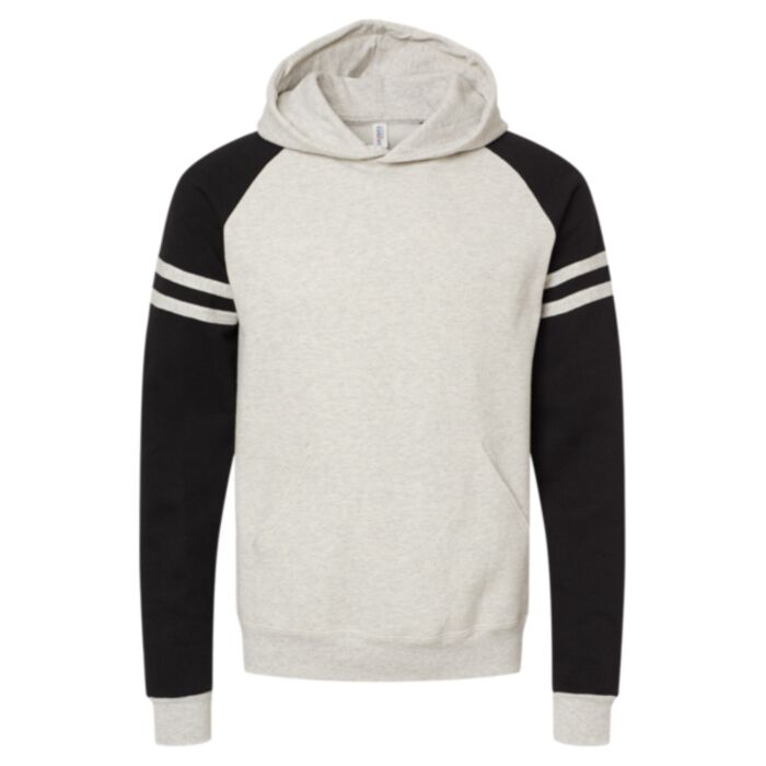 Unisex Nublend® Varsity Colorblocked Raglan Hooded Sweatshirt Thumbnail