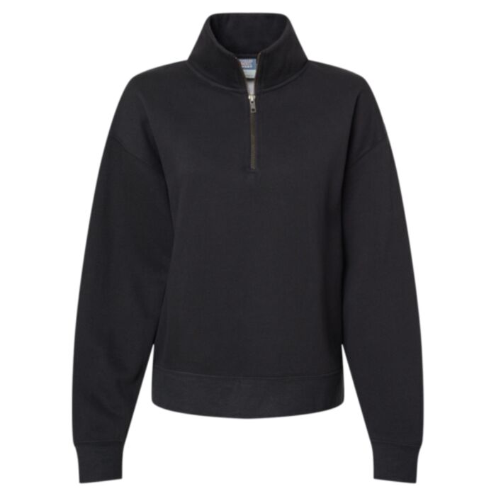 Women's Sueded Fleece Quarter-Zip Sweatshirt Thumbnail