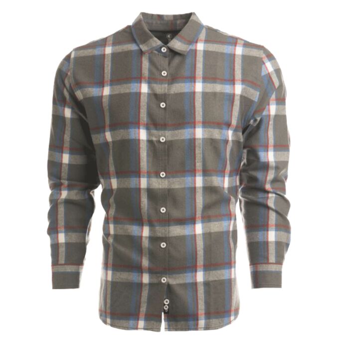 Ladies' Yarn-Dyed Long Sleeve Plaid Flannel Shirt Thumbnail