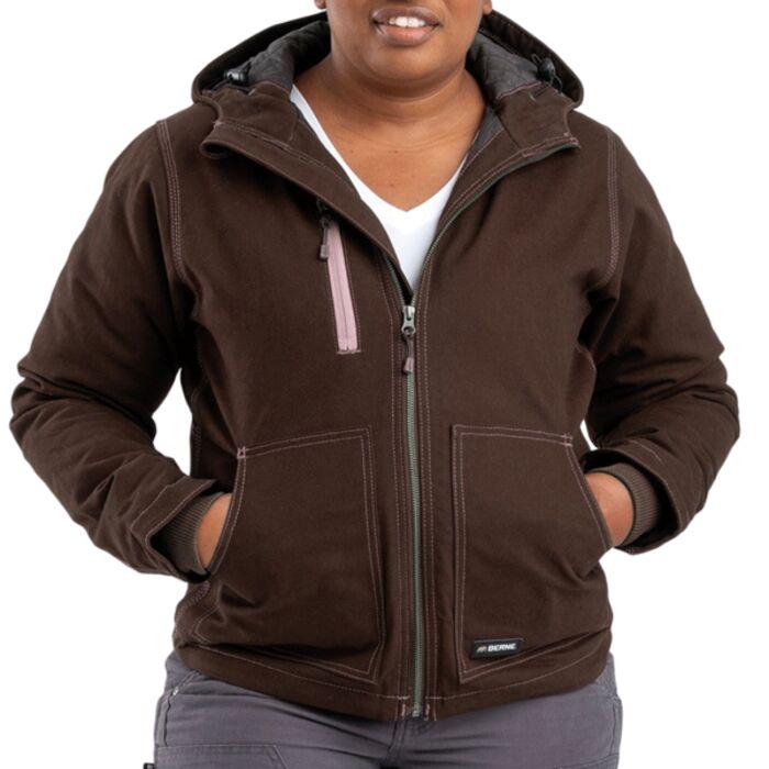 Ladies' Softstone Modern Full-Zip Hooded Jacket Thumbnail