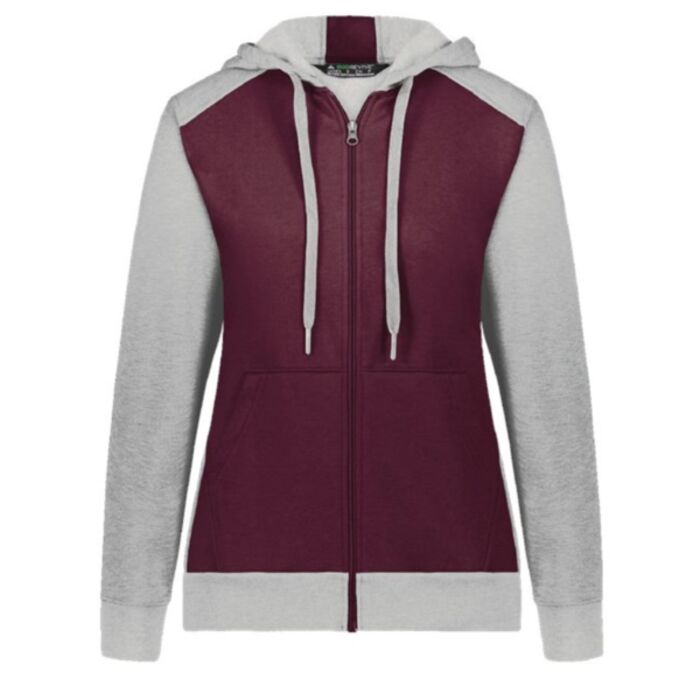 Women's Eco Revive™ Three-Season Triblend Fleece Full-Zip Hooded Sweatshirt Thumbnail