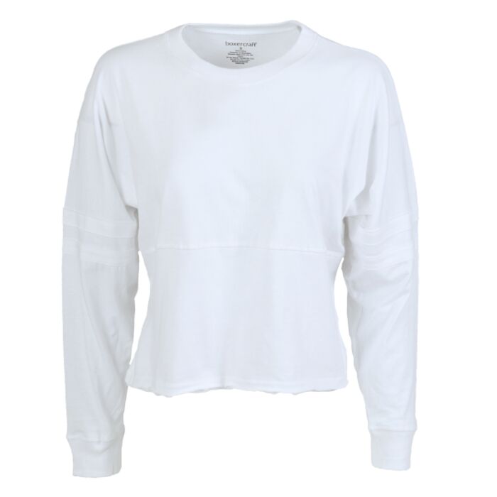 Ladies' Cropped Retro Pom Pom Jersey Fleece Thumbnail