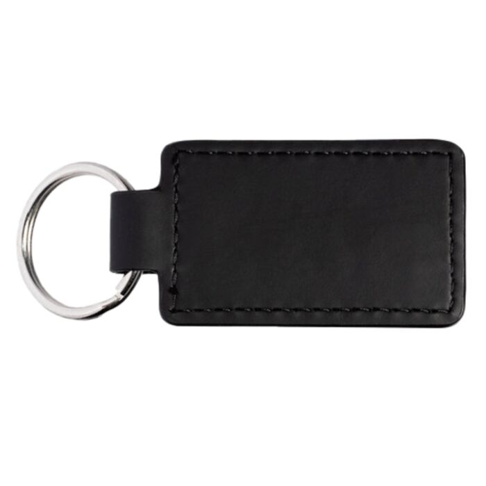 Tuscany™ PU Leather Rectangle Keychain Thumbnail