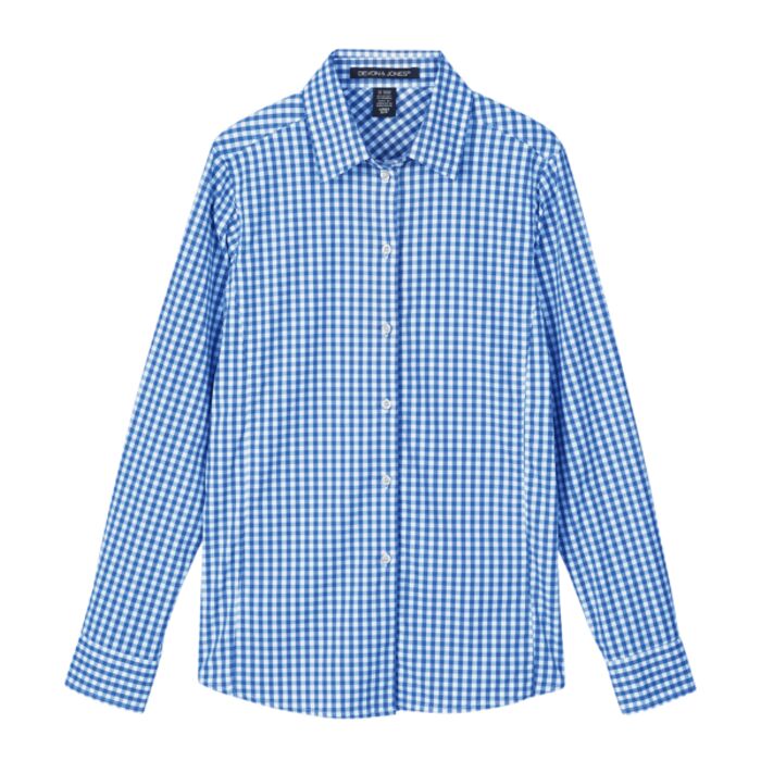 CrownLux Performance® Ladies' Gingham Shirt Thumbnail
