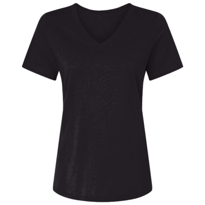 Women's USA-Made Fine Jersey V-Neck T-Shirt Thumbnail