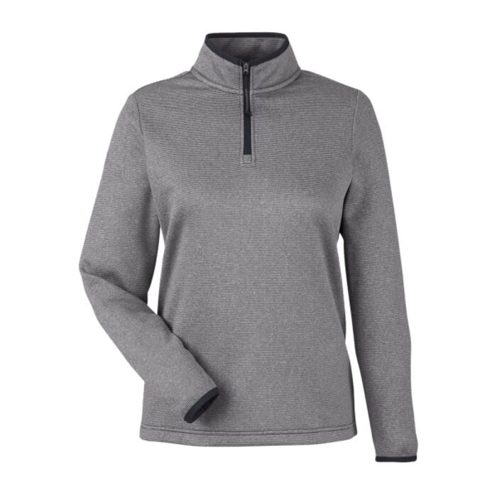 Ladies' Venture Heathered Stripe Quarter-Zip Thumbnail