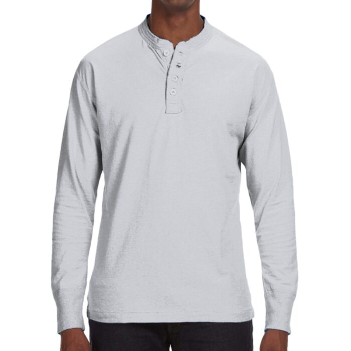 Men's Vintage Brushed Jersey Henley Thumbnail