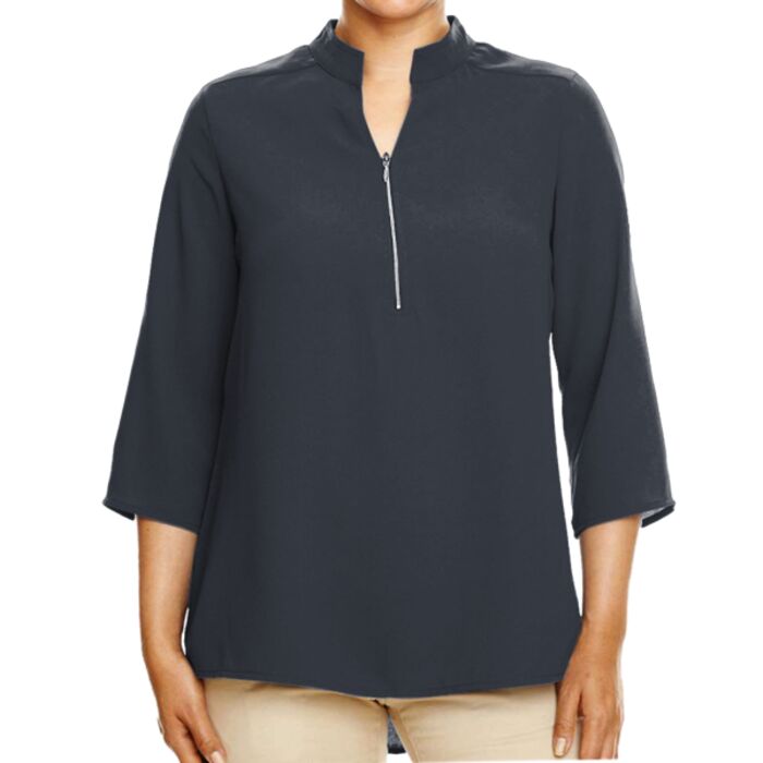 Women's Perfect Fit™  Three-Quarter Sleeve Crepe Tunic Thumbnail