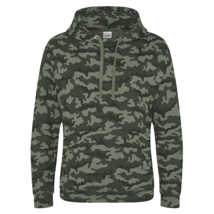Unisex Camo Hooded Sweatshirt Thumbnail