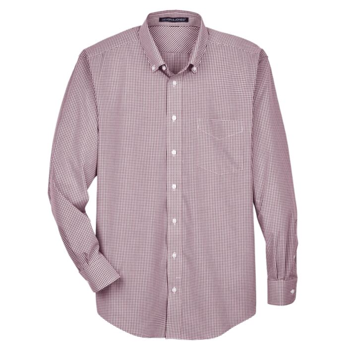 Men's Crown Collection® Gingham Check Woven Dress Shirt Thumbnail