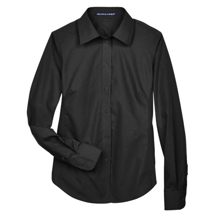 Women's Crown Collection® Broadcloth Woven Dress Shirt Thumbnail