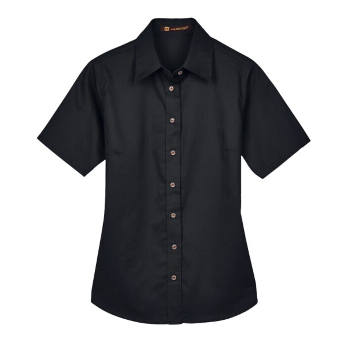 Women's Easy Blend™ Short Sleeve Twill Dress Shirt with Stain-Release Thumbnail