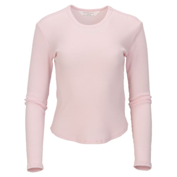 Women's Waffle Knit Baby Long Sleeve T-Shirt Thumbnail