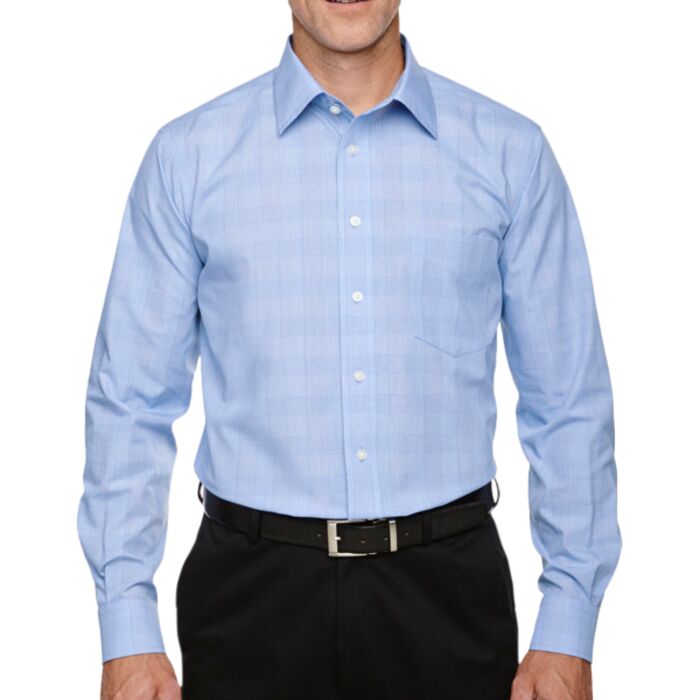 Men's Crown Collection® Glen Plaid Woven Shirt Thumbnail