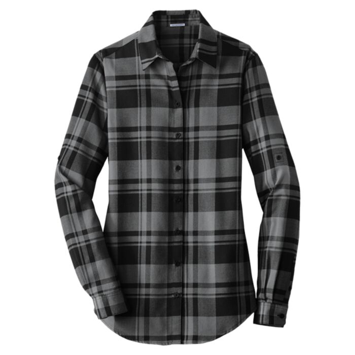 Women's Plaid Flannel Tunic Thumbnail