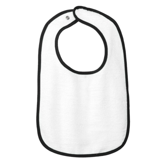 Infant Contrast Trim Terry Bib Thumbnail