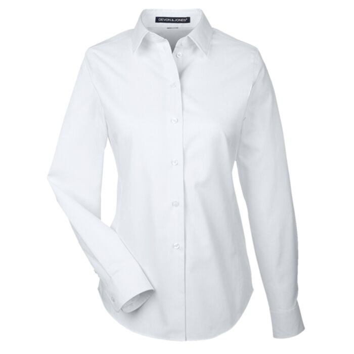 Ladies' Crown Collection® Royal Dobby Woven Shirt Thumbnail