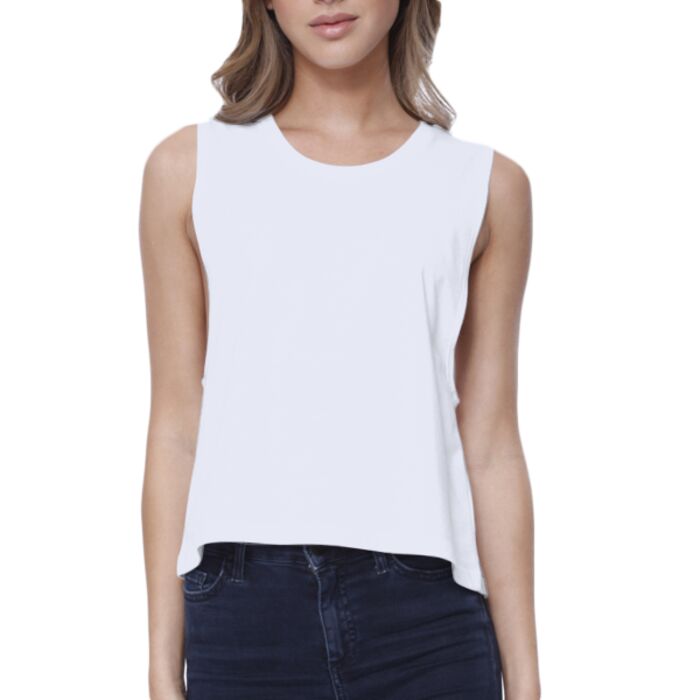 Ladies' Muscle Crop T-Shirt Thumbnail