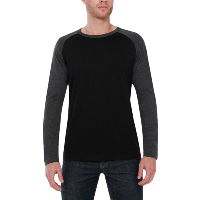 Men's CVC Long-Sleeve Raglan Thumbnail