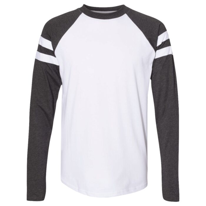 Unisex Fine Jersey Mash Up Long Sleeve Tee Thumbnail