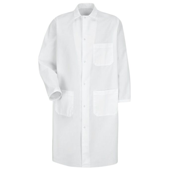 Unisex Butcher Coat with Exterior Chest Pocket Thumbnail