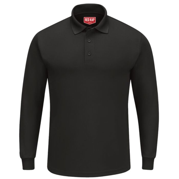 Men's Long Sleeve Performance Knit Polo Thumbnail