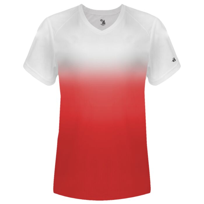 Women's V-Neck Ombre T-Shirt Thumbnail