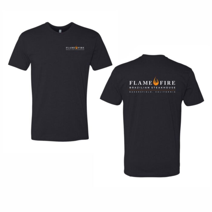 BAKERSFIELD BACK TEE- N6210 NEXT LEVEL POLY/COTTON BLEND T-SHIRT SCREEN PRINTED LEFT CHEST & BACK Thumbnail