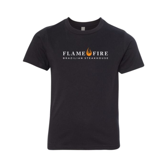 flame and fire_3312 youth black shirt_full color logo Thumbnail