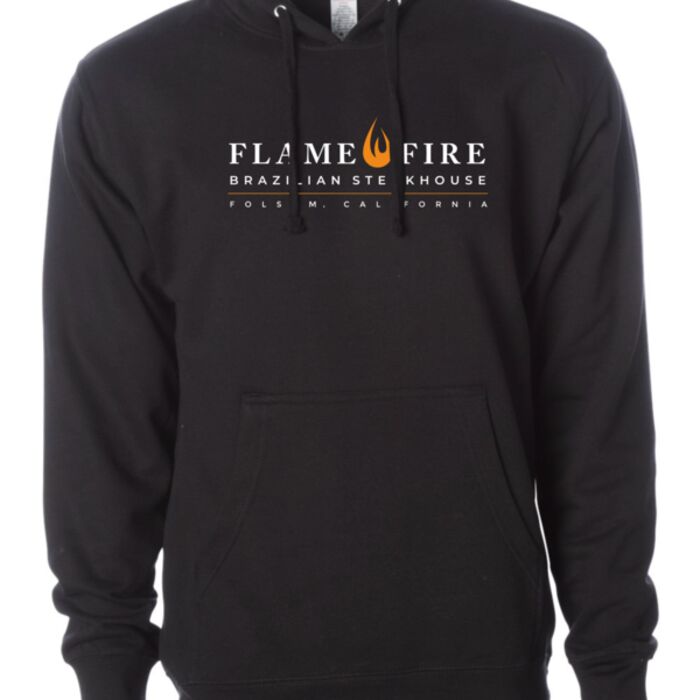 flame and fire_n6210 adult black hoodie_folsom Thumbnail