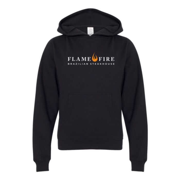 flame and fire_ss4001Y youth hoodie_full color logo Thumbnail