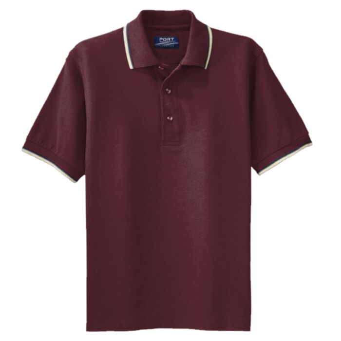 K431 Cool Mesh™ Polo with Tipping Stripe Trim Thumbnail