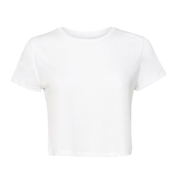 Ladies' Flowy Cropped T-Shirt Thumbnail