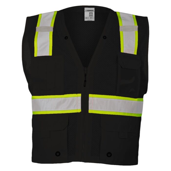 Unisex EV Series® Enhanced Visibility Multi-Pocket Mesh Vest Thumbnail