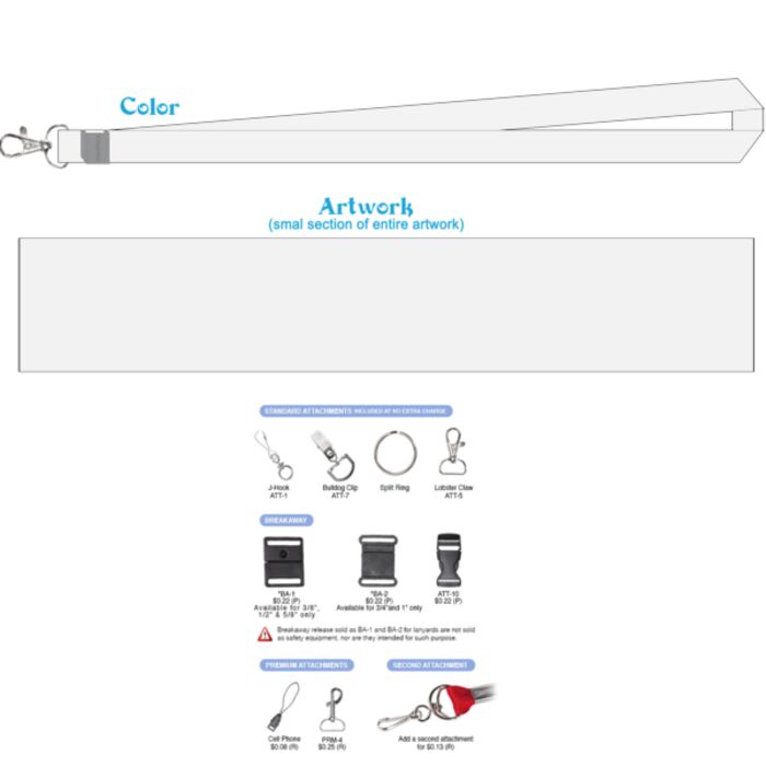 Custom Dye Sublimated Lanyards Thumbnail