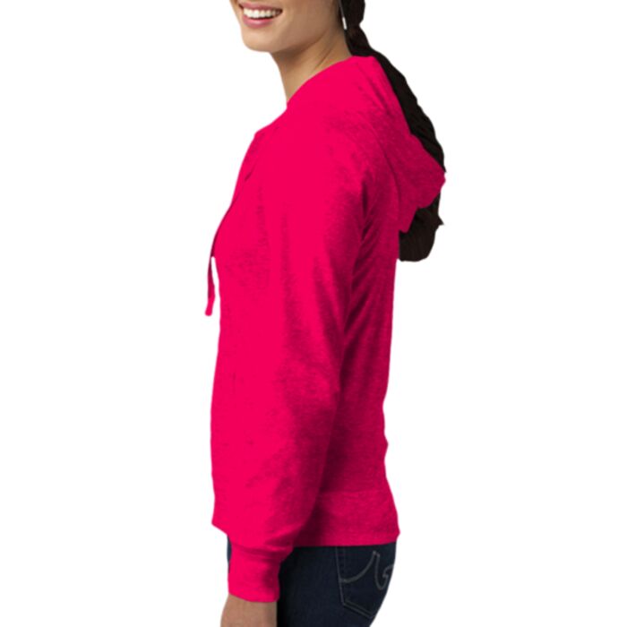 Juniors Lightweight Jersey Full Zip Hoodie Thumbnail