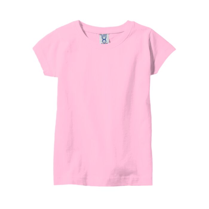 Toddler 4.5 oz. Girls' Fine Jersey Longer Length T-Shirt Thumbnail