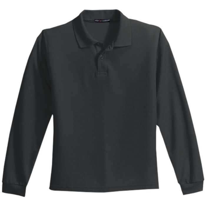 Youth Long Sleeve Silk Touch™ Polo Thumbnail