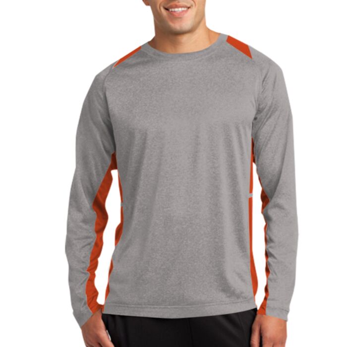 Long Sleeve Heather Colorblock Contender ™ Tee Thumbnail