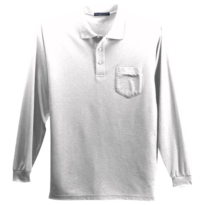 Long Sleeve Silk Touch™ Polo with Pocket Thumbnail