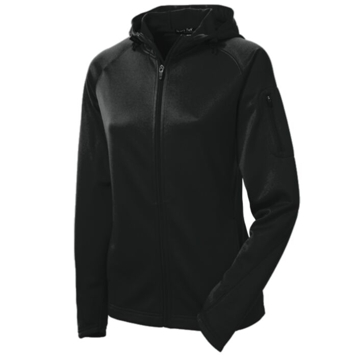 Ladies Tech Fleece Full Zip Hooded Jacket Thumbnail