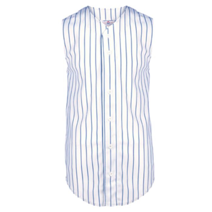1762B Youth Sleeveless Pinstripe Poly Jersey Thumbnail