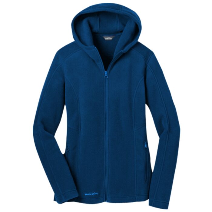 Ladies Hooded Full Zip Fleece Jacket Thumbnail