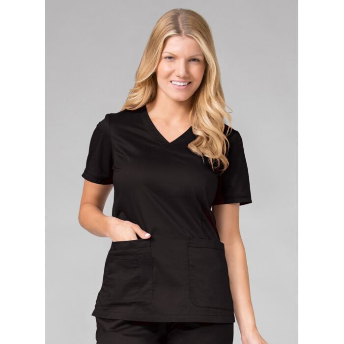 *Women's Maevn Curved V-Neck Top Thumbnail