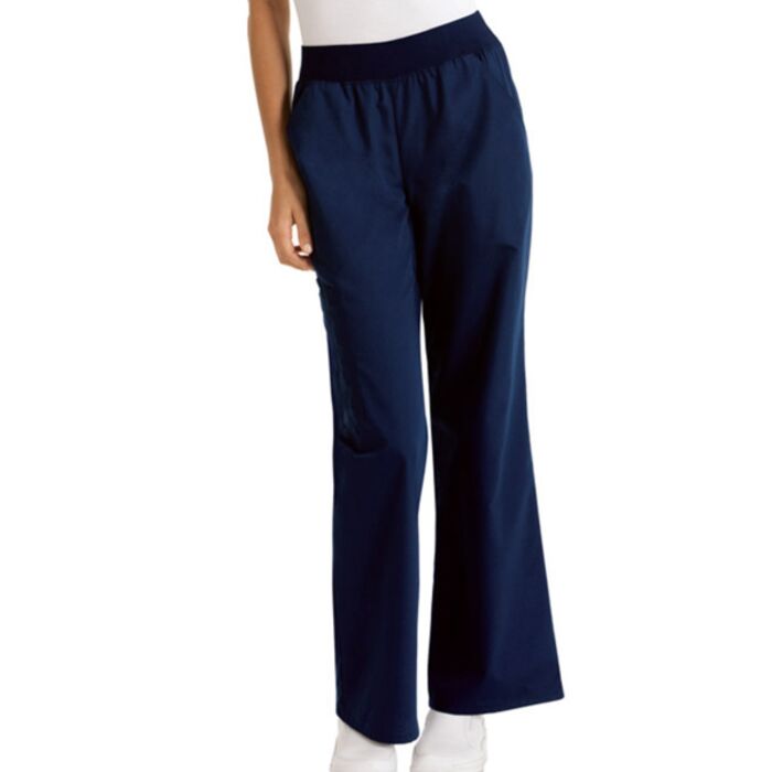 *Women's Cherokee Flexibles Mid-Rise Knit Waist Pant - 4 Pockets Thumbnail