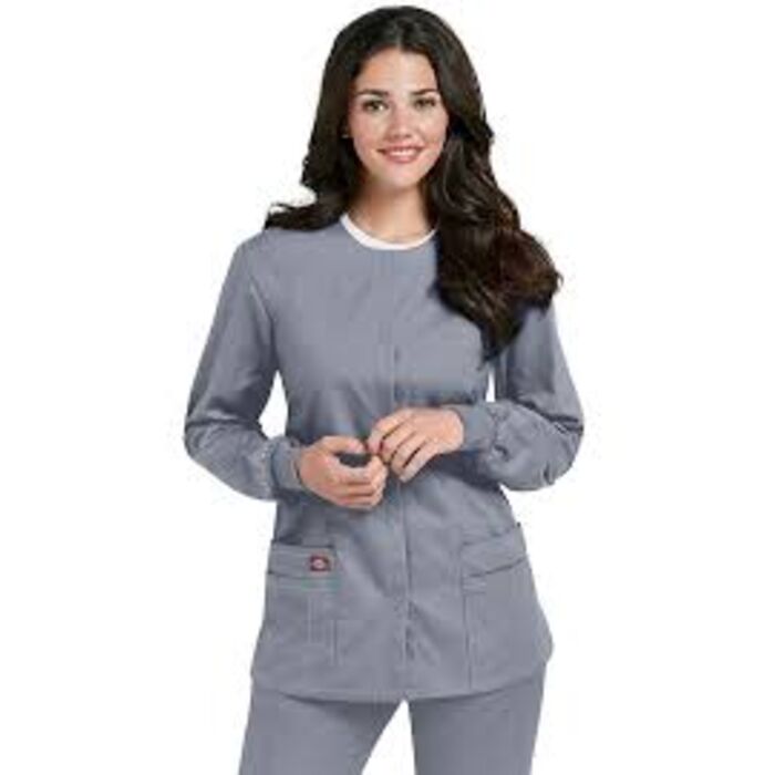 *Women's Dickies EDS Signature Snap Front Warm-Up Jacket - 5 Pockets Thumbnail