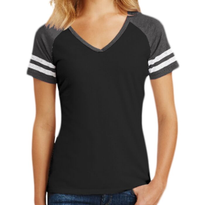 Ladies Game V Neck Tee Thumbnail