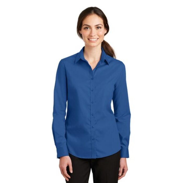 Port Authority® Ladies SuperPro™ Twill Shirt Thumbnail